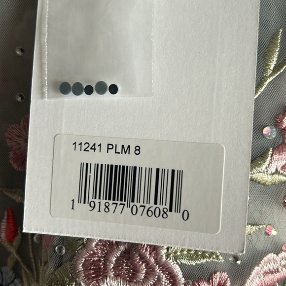 Mac Duggal 11241 NWT EMBROIDERED ILLUSION HIGH NECK LONG SLEEVE A LINE - Picture 10 of 11